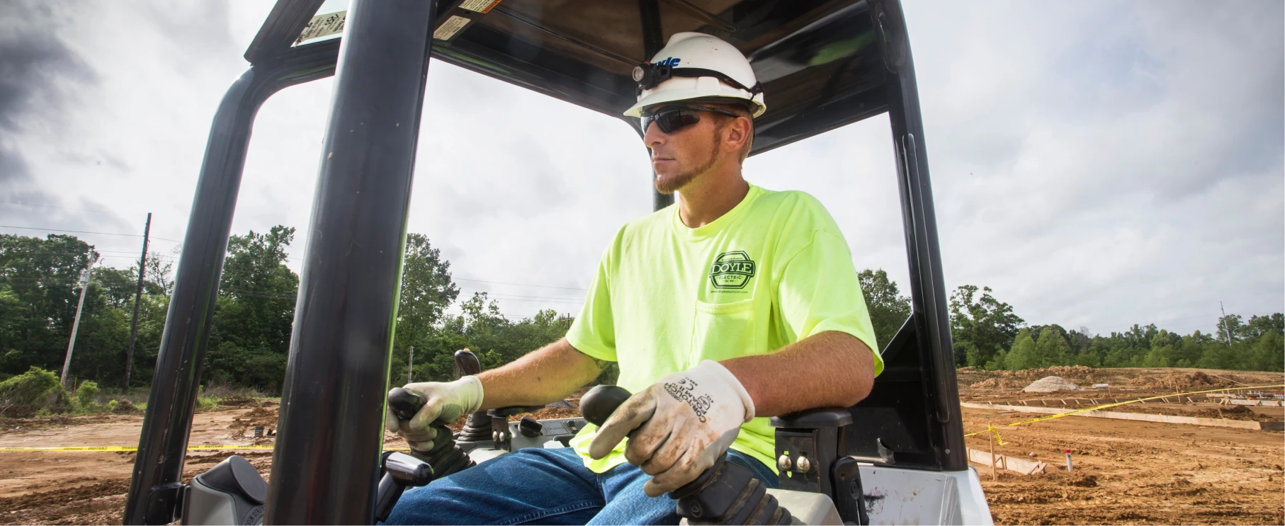 Doyle Employee working on construction site